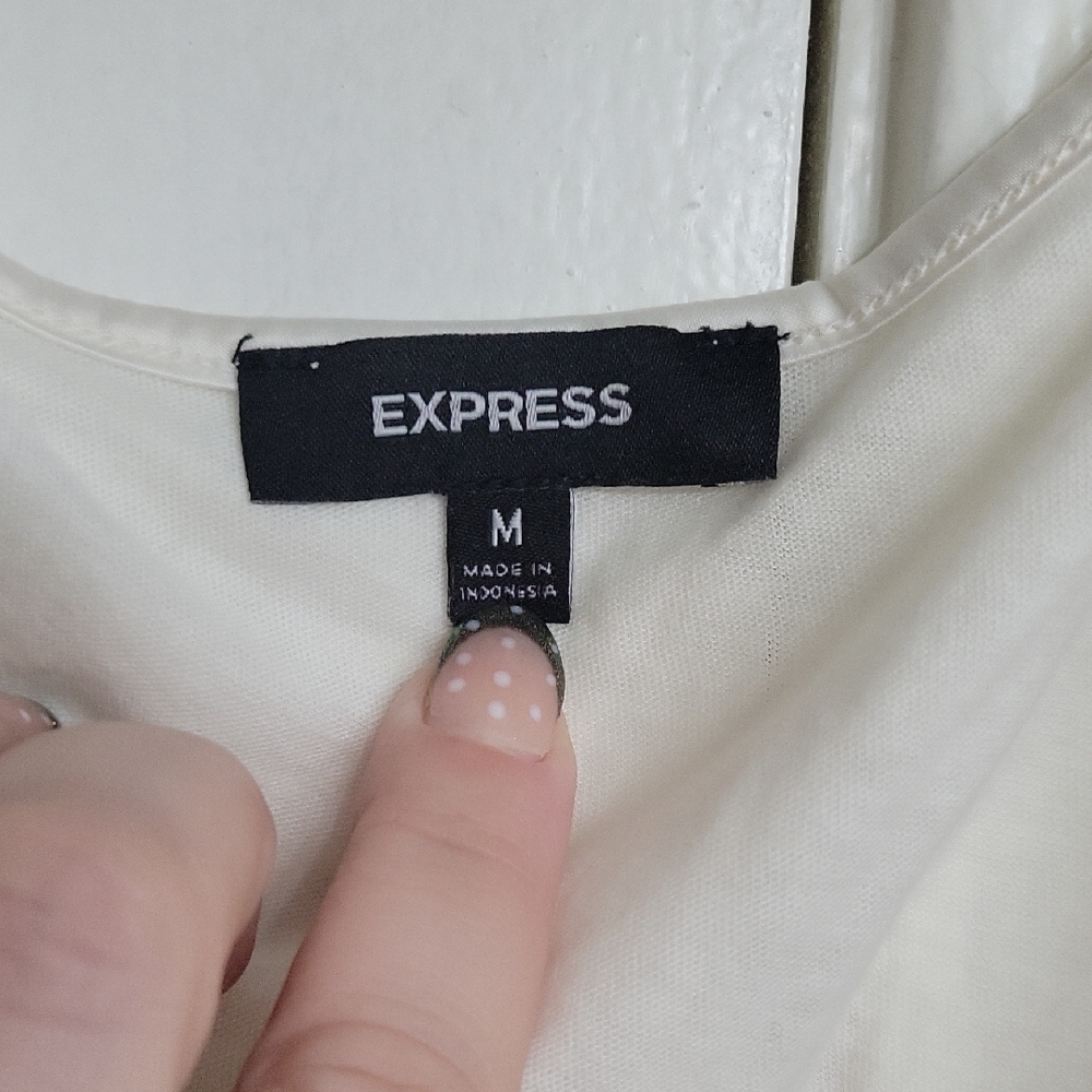 Express Shimmering Gold Tank Top - Picture 2 of 4